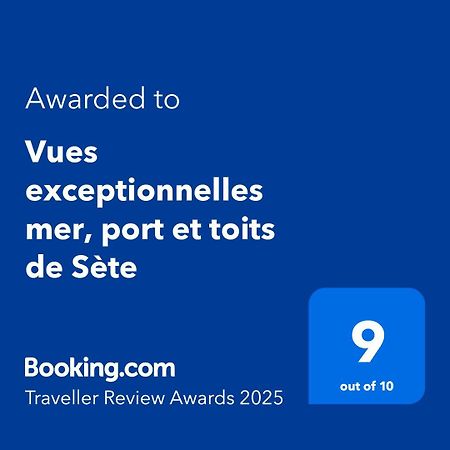 Vues Exceptionnelles Mer, Port Et Toits De Sète Kültér fotó
