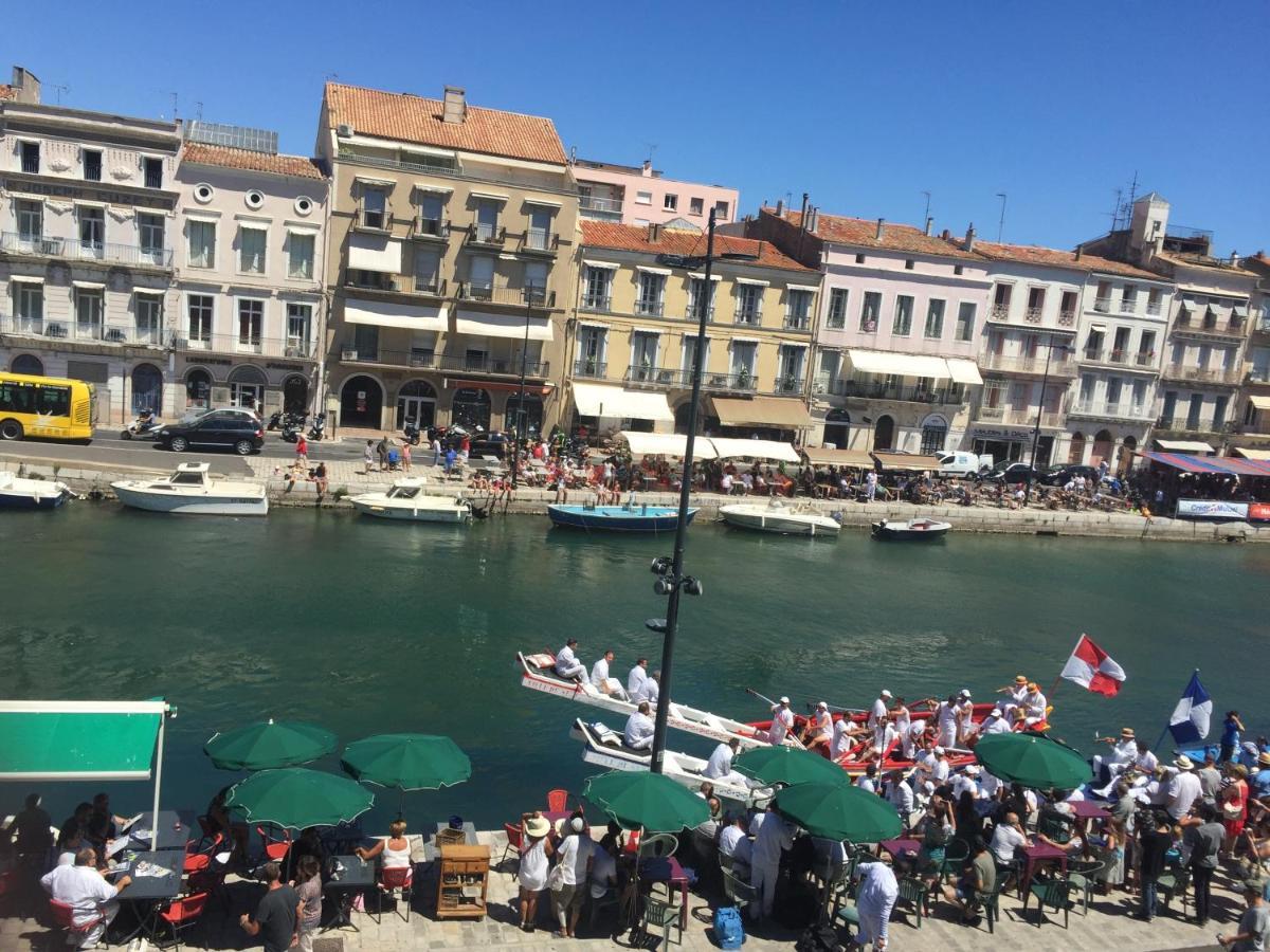 Vues Exceptionnelles Mer, Port Et Toits De Sète Kültér fotó