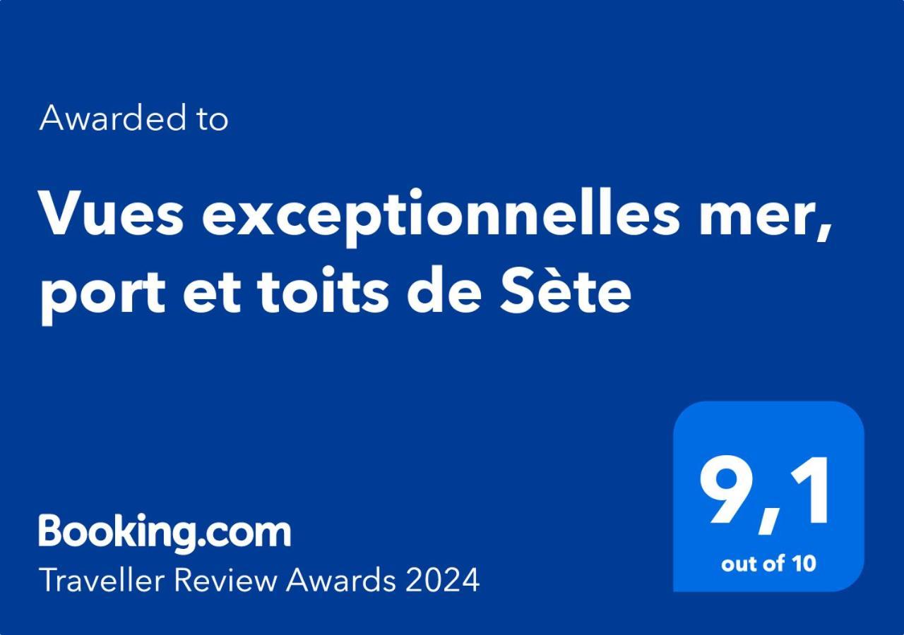 Vues Exceptionnelles Mer, Port Et Toits De Sète Kültér fotó